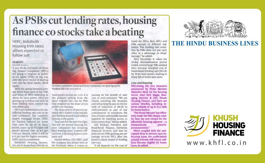 PSBs Cut Lending Rates of Housing Fiance